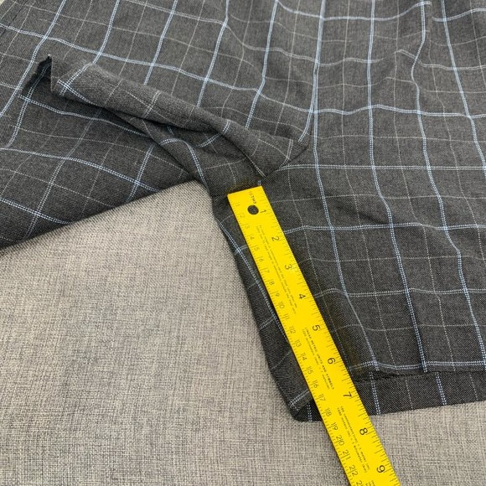 Women's EP Pro Plaid Golf Shorts Gray & Blue Size 14 Casual Bermuda Shorts - Picture 9 of 13